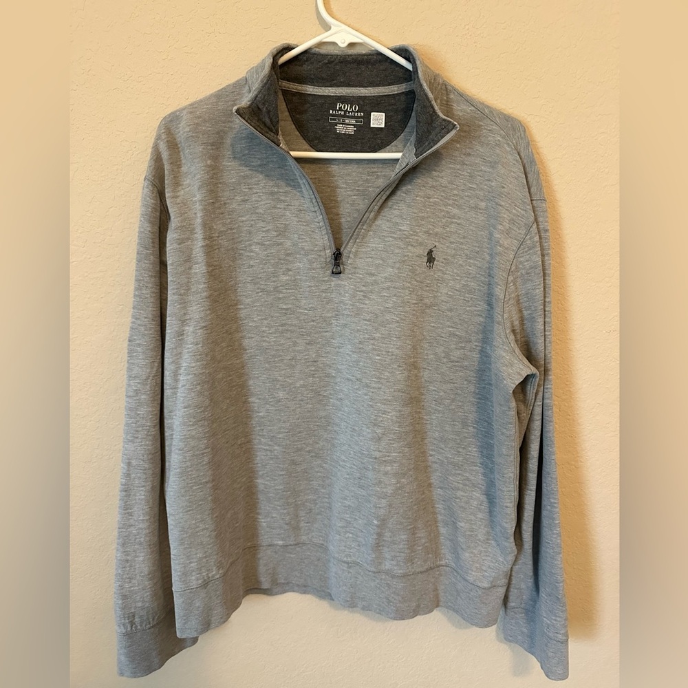 Men’s Polo Ralph Lauren Luxury Jersey Qtr Zip Pullover | Large - Picture 2 of 11